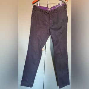 Dimattia Men's Jeans Navy Chino Pants Stretch Slim Fit Size 50 W34 L35